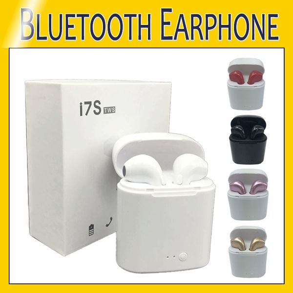 

Double ear bluetooth earphone wirele headphone i7 i7 tw twin mini v5 0 with charger dock earbud tereo head et for iphone android