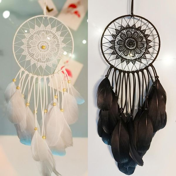 

большое скандинавское зрелище мечты подарок белой черный dreamcatcher дети украшение комнаты девушка декор комнаты свадьба украшение для дру