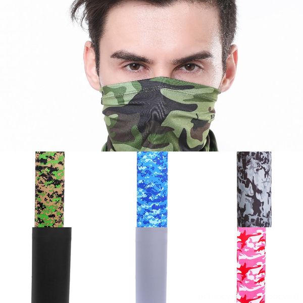 

12esu 3d sport neck skull bicycle fishing scarf bandanas shield bicycle bandana headband mask headwear ring scarf face balaclava, Black