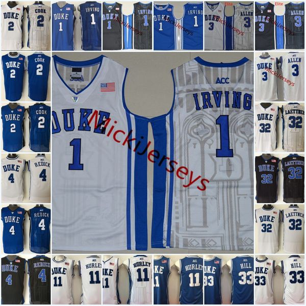 

Duke Blue Devils Kyrie Irving Basketball Jersey Christian Laettner Quinn Cook JJ. Redick Bobby Hurley Grant Hill Grayson Allen Duke Jersey