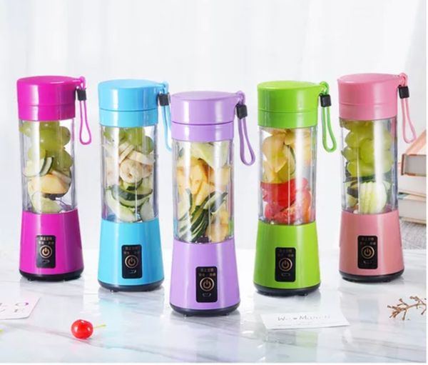 

electric fruit juicer 6 blandes 320ml portable juice extractor squeezers household multi-functional juicer cup 2000mah