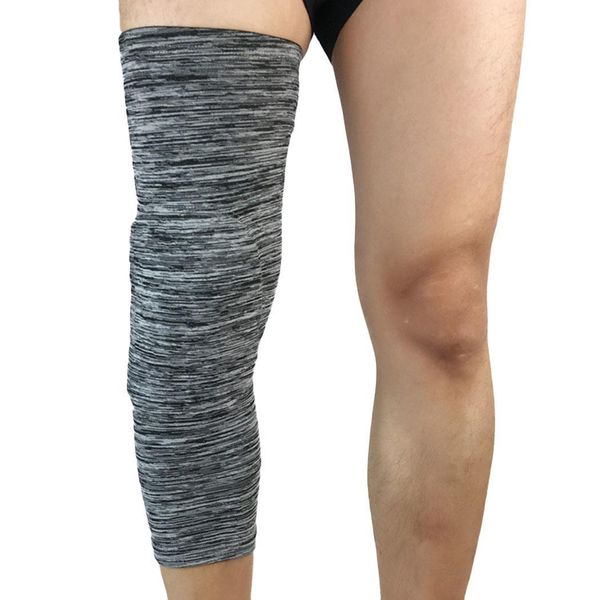 

breathable gym stretch sporting knee support pads braces, Black;gray