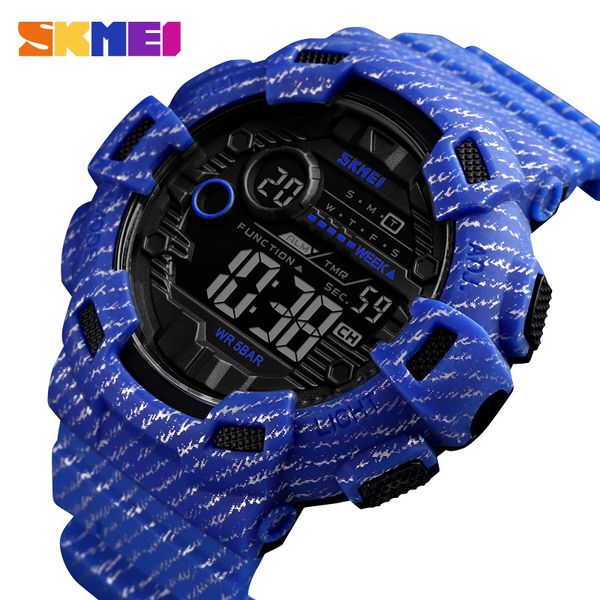 

skmei часы men digital sport мужские наручные часы часы hombre два времени chrono alarm hour clock мода relogios man top brand 1472, Slivery;brown