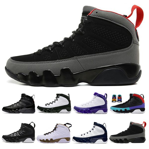 

dream it do it 9 9s mens basketball shoes unc anthracite the spirit bred cool grey athletics sports sneakers 7-13