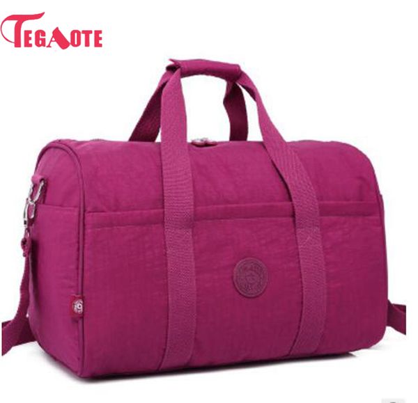 

tegaote 2017 nylon waterproof women travel bags large capacity ladies luggage travel duffle bags handbags baby bag 282