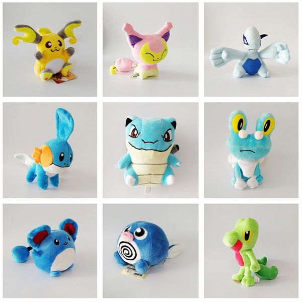 

Hot Toy Skitty Lugia Raichu Treecko Froakie Blastoise Poliwhirl Mudkip Marill Плюшевые игрушки для детей Рождество Х