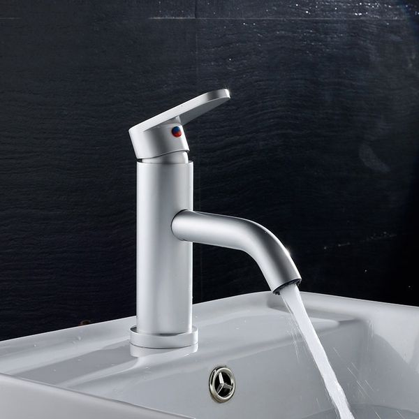

good quality bathroom basin faucet space aluminium metal materials single handle water tap faucets
