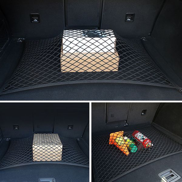 

elastic string net mesh storage bag car rope separation net box storage compartment trunk luggage fixed network
