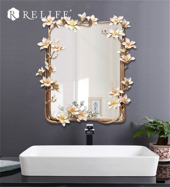 

new magnolia rectangle home decors wall creative mirrors for family decoration