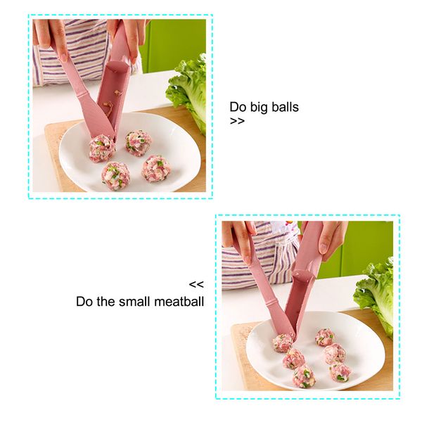 

newfood -grade plastic meat ball maker diy convenient meat ball mold useful pattie meatball fish ball burger set