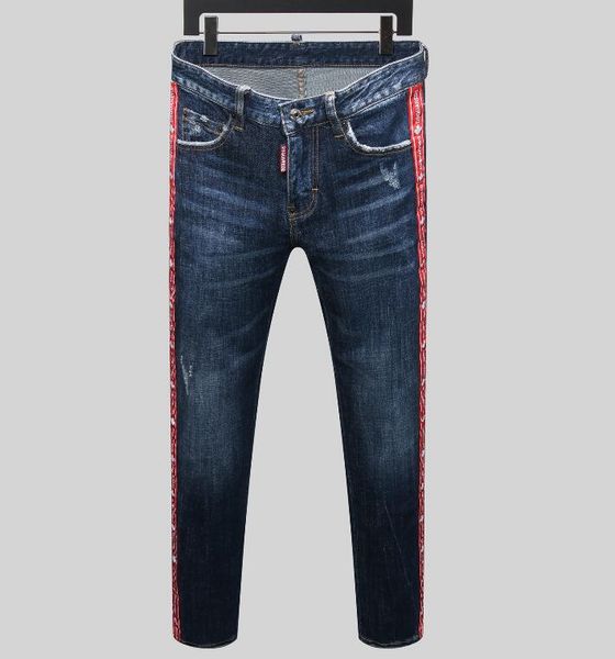 

hw 16134-1 mens jeans slim fit, stretch, st.valentine's gift for men real european size, comfort, turkish,homme, Blue