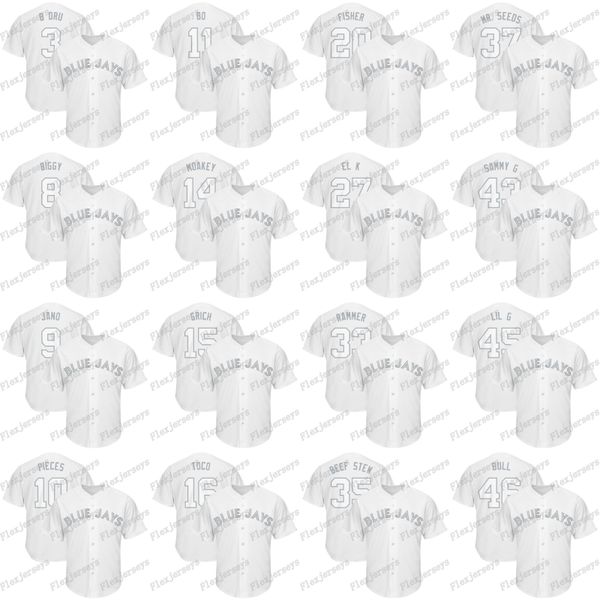 

14 Justin Smoak 2019 Players Weekend Nickname Randal Grichuk Freddy Galvis Blue jays Vlad Guerrero Jr Neil Ramirez Brock Stewart jersey