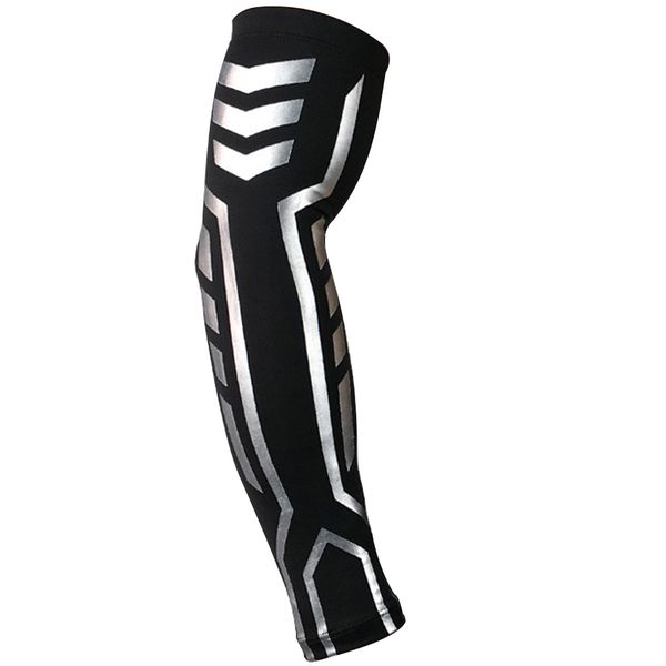 

running wristband cycling arm sleeve motion gym soft outdoor sports protective non slip sun protection basketball badminton, Black