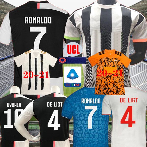 

new ronaldo juventus soccer jersey 2020 juve kids home away de ligt dybala higuain buffon camiseta futbol camisas maillot men football shirt, Black;yellow
