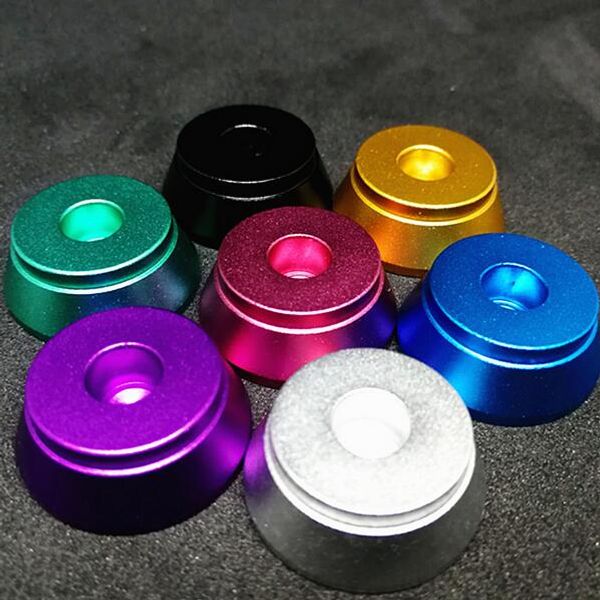 Base per atomizzatore Clearomizer filettato Display Base Supporto per atomizzatore Base RDA 510 Supporto in alluminio per 510 Thread Clearomizer rda Serbatoio RBA