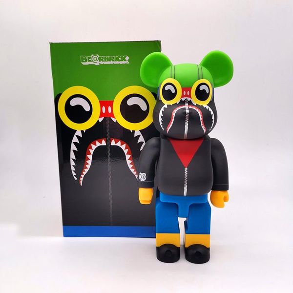 

new 28cm 400% bearbrick evade bathing ape figures toy for collectors be@rbrick art work model decorations kids gif