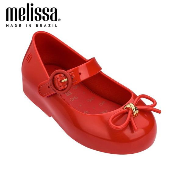 

mini melissa cute bow princess sweet girl jelly shoes 2020 new baby shoes melissa for kids non-slip sandalias toddler sandals, Black;red