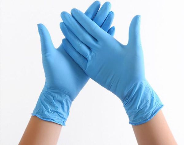 

dhl готов к отправке! премиум синий нитрил экзамен латекс бесплатно одноразовые перчатки порошок бесплатно (не латекс) пакет из 100 штук 002