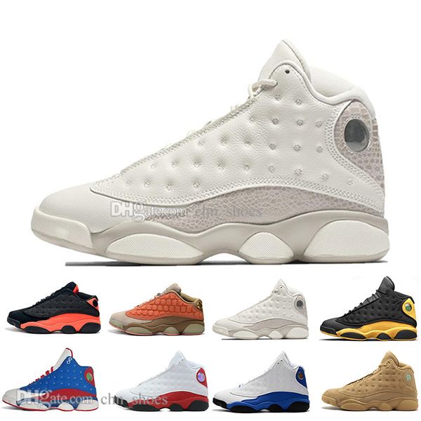 

new 13 13s cap and gown terracotta blush mens basketball shoes chicago black infrared flints bred men sport sneakers designer trainers