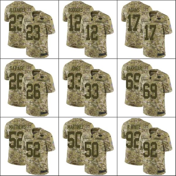 green bay packers camouflage jersey
