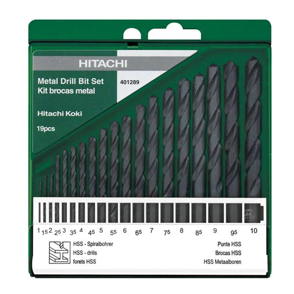 

japan hitachi twist drill bits set for hss hand drill metal wood drilling straight shank twist bits 13pcs 19pcs/set