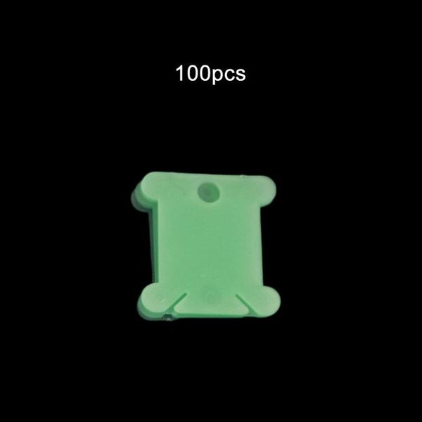

20/50/100 pcs plastic cross stitch sewing tool winding board wire clamp holder storage wire coil embroidery coil spool craft kit, Black