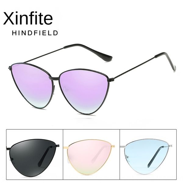 

triangle cat's eye sun women's ocean sun sunglasses film personalized glasses 8712, White;black