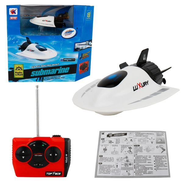 

mini radio remote control rc ship toys submarine toy cool aquatic toys 27mhz 2.4v rc submarine (white & blue