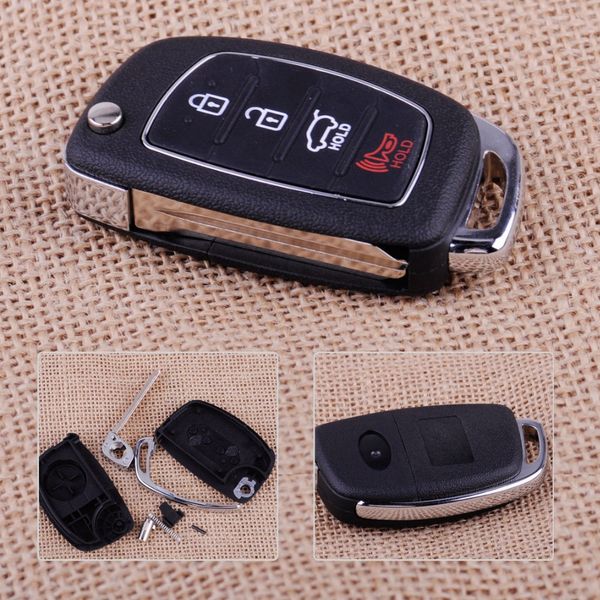 

for h yundai ix35 santa fe i30 remote key 4 button replacement flip key shell