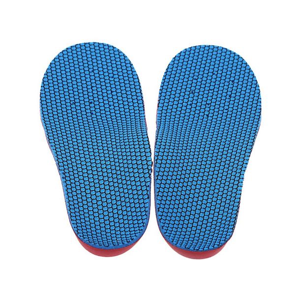 

an pair of children orthopedic insoles eva foot flat foot varus o type legs/ x corrective insole s, Black