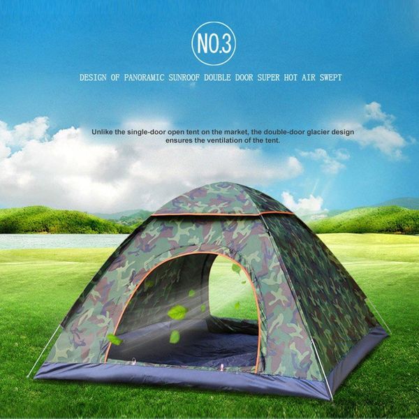 

wholesale-outdoor automatic tents camping waterproof tents 3-4 people beach camping showers speed open double tent