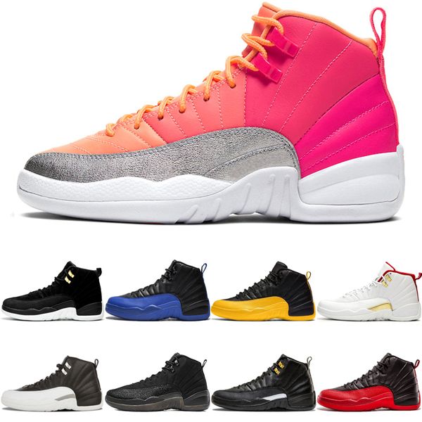 

og 12 12s jumpman reverse taxi men basketball shoes game royal university gold fiba punch mens sport sneakers trainer