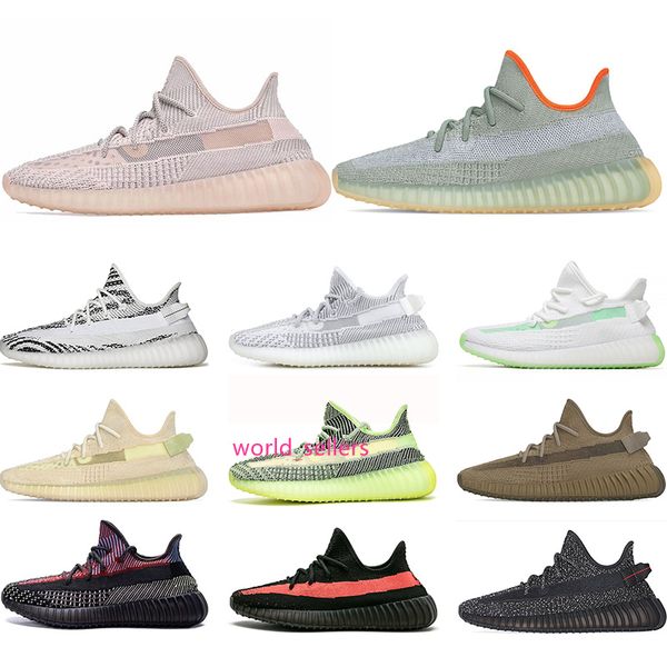 

men women running shoes yecheil yeezreel yeshaya cloud white black static reflective designer mens sneakers size 36-47