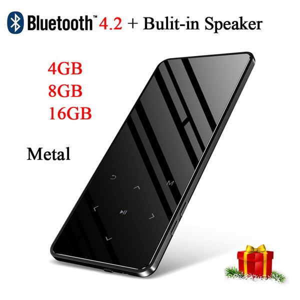 

new version bluetooth touch hi fi mp3 music player slim walkman 4g 8g 16g suit for running walking and climbing bulit-in speaker