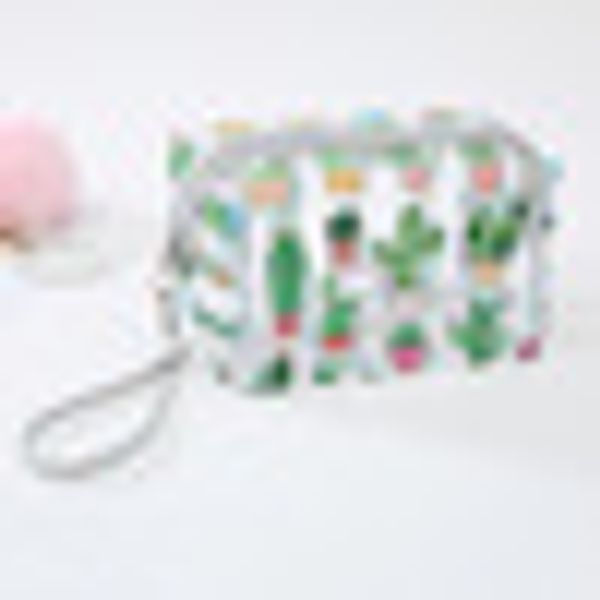 

cosmetic bag toiletry pvc organizer transparent cartoon make up storage pouch travel #20