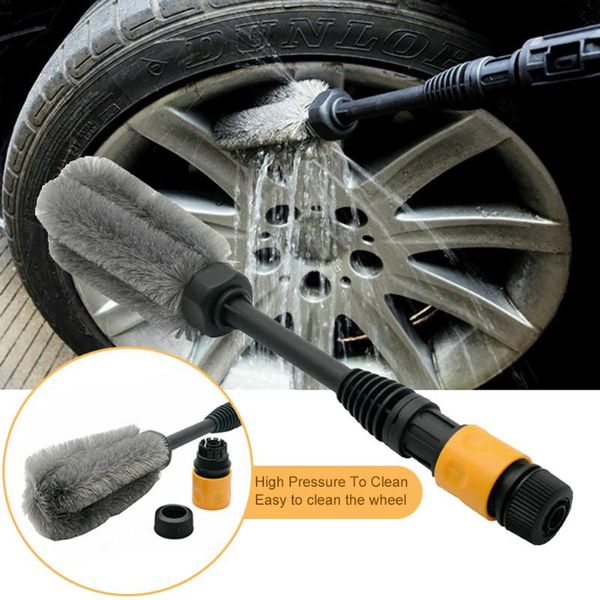 

car wheel wash brush plastic handle vehicle cleaning brush wheel rims tire washing auto scrub car washing tools