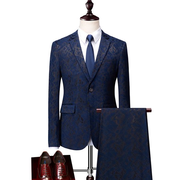 

классический мужчины пиджак и пант бизнес wedding men 2 piece set 2019 новый leisure suit slim дизайн большой размер 5xl 6xl, White;black