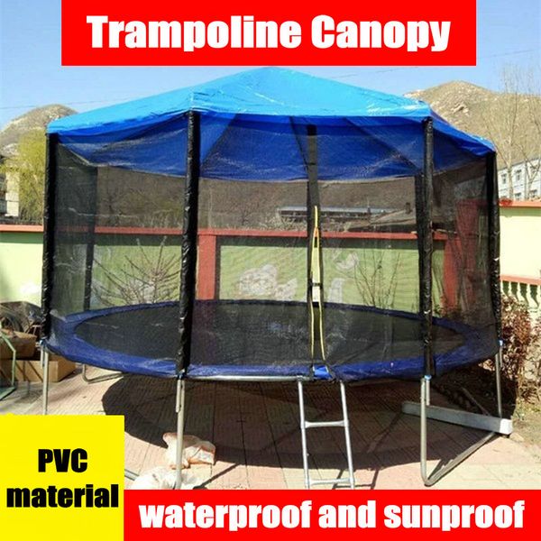

pvc material trampoline sunshade, 8 feet trampoline canopy, rainproof kids shade cover, part
