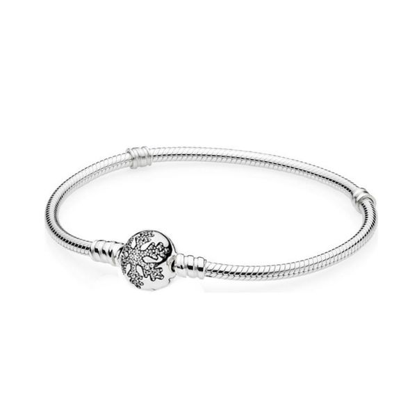 

new 100% 925 sterling silver 590749cz bracelet snowflake clasp fit diy charm women original fashion jewelry gift, Golden;silver