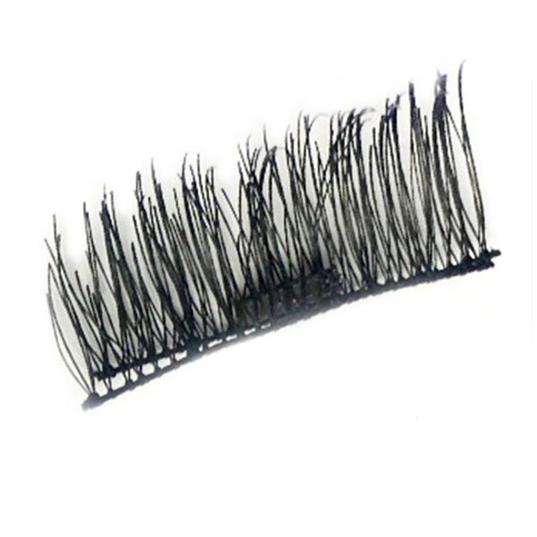 

4 pcs=1 pair 3d lashes single magnet eyelashes indiviaul eyelashes cross thick false magnetic eye lashes extension makeup