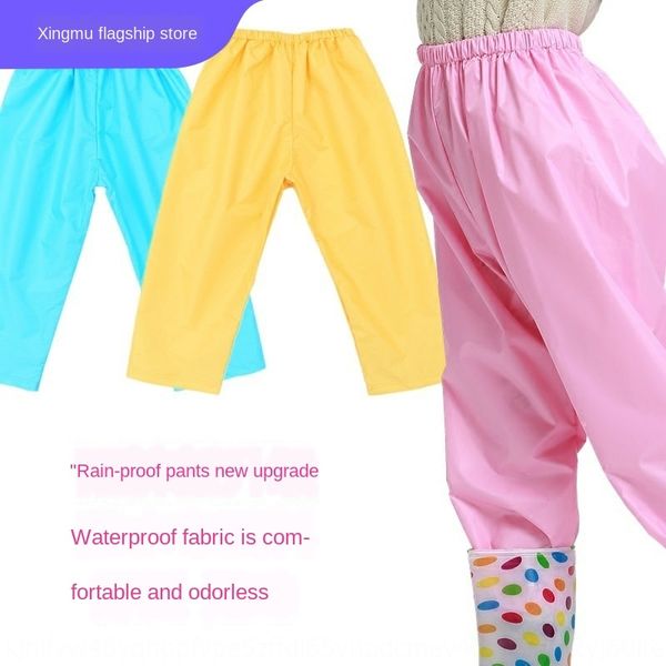 

e5g2e boys' and girls' raincoat boys' girls' boys' and girls' thickened waterproof rainproof pants raincoat sp, Red;brown