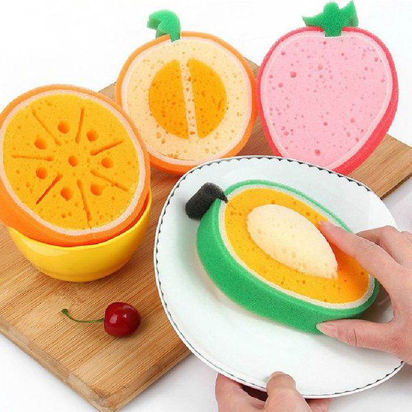 

fruit design scouring gadget губка губка для мытья посуды стиральная чистка ткань для посуды кухонный инвентарь протрите кисточку губка
