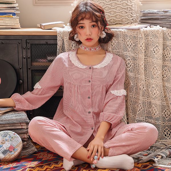 

solid white lace elegant babydoll sleep set 2pcs loose sleepwear women pajamas suit nightwear home clothing lingerie l-xxl, Blue;gray
