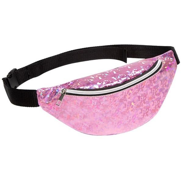 

aelicy women packet fashion lady shoulders sequin waist pack letter purse mobile phone messenger bag