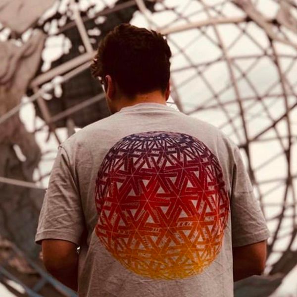 

19ss globular t-shirt gradient rainbow ball tee hip hop fashion men women t-shirt simple street skateboard casual short sleeves hfymtx533, White;black