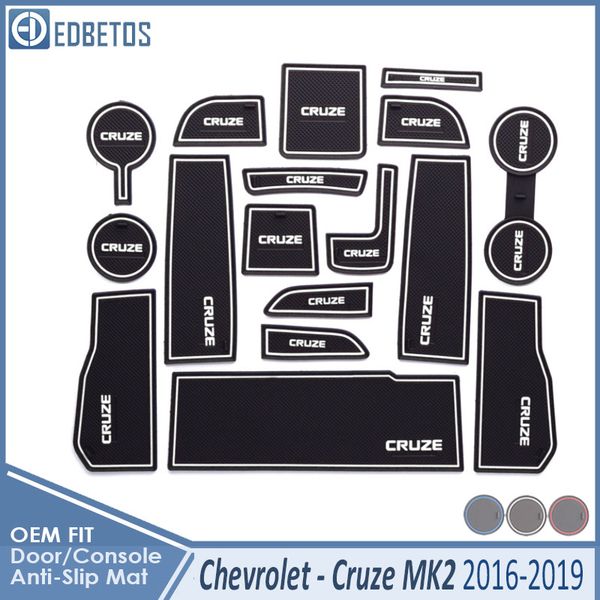 

автомобильный гаджет pad для cruze 2 2016 2017 2018 2019 2 chevy sedan hatch аксессуары gel pad rubber gate slot мат кубок маты