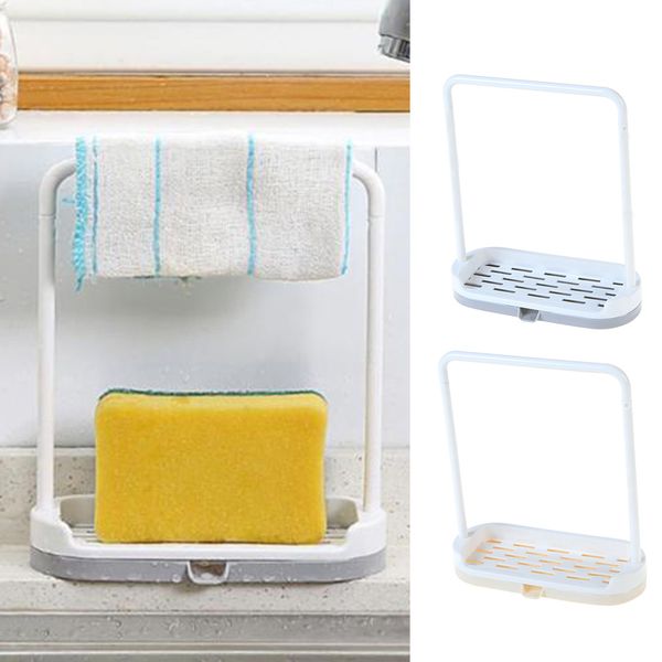 

kitchen storage rack holder sink drainer bathroom shelf soap sponge shelf