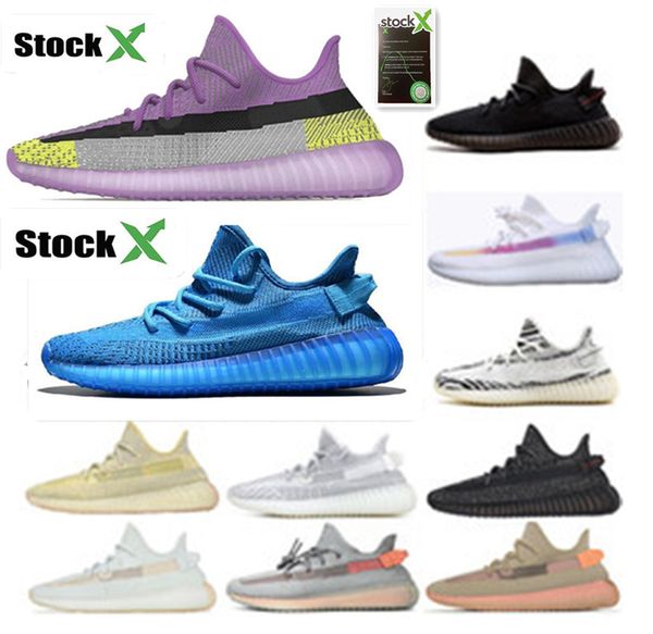 

оптовая kanye west yecheil clay black static yeezreel glow мужчины женщины кроссовки сезам синий оттенок zebra крем мужчины traieners размер