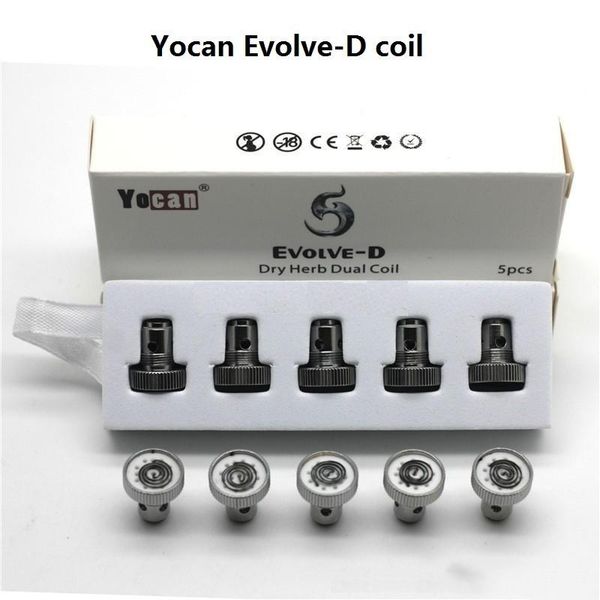 

Аутентичные yocan развиваться развиваться-Д замена катушки головки КСД кварцевой двойной катушкой Керамический пончик катушки ты можешь развиваться-D сухой двойной катушкой травы Оригинал