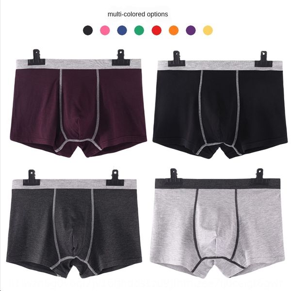 

нижнее белье модальные мужские брюки боксерские брюки дышащие мужские бесследные боксерские трусы большого размера общие стандартные трусы и, Black;white